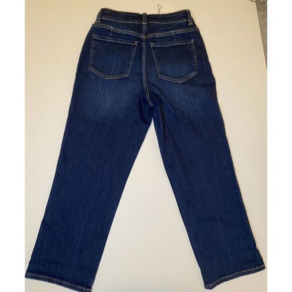 Universal Standard Donna High Rise Curve Straight Jeans 27", Blue, USA W Size 4 - Picture 4 of 5